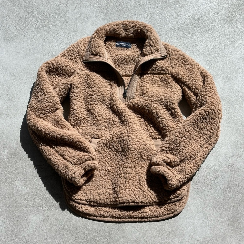 Abercrombie Teddy Zip Up Sweater